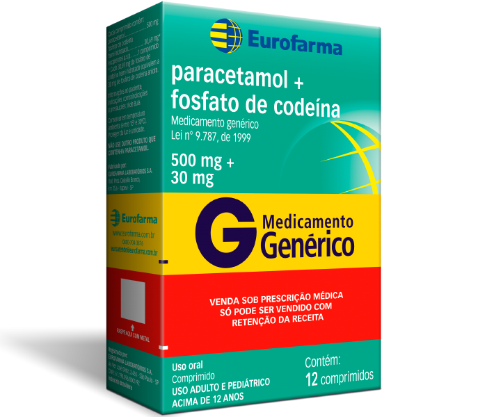 PARACETAMOL + FOSFATO DE CODEÍNA