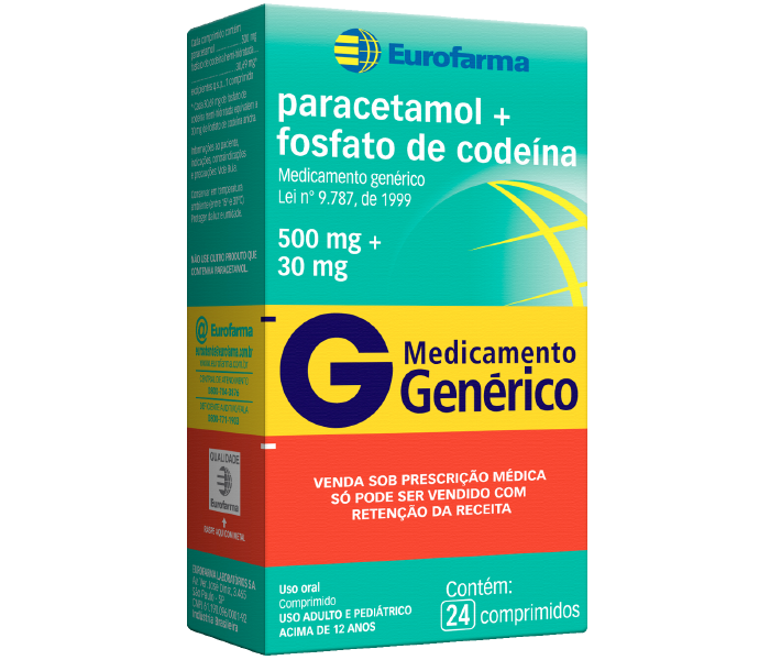 PARACETAMOL + FOSFATO DE CODEÍNA