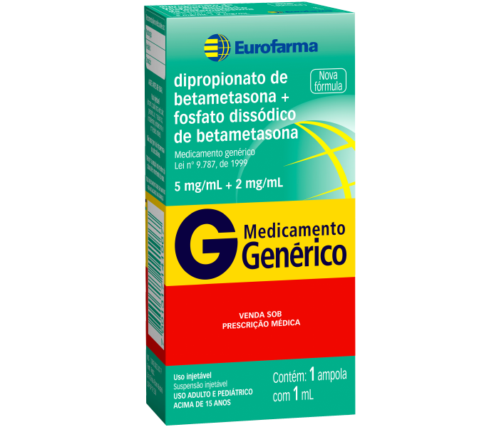 DIPROPIONATO DE BETAMETASONA + FOSFATO DISSÓDICO DE BETAMETASONA