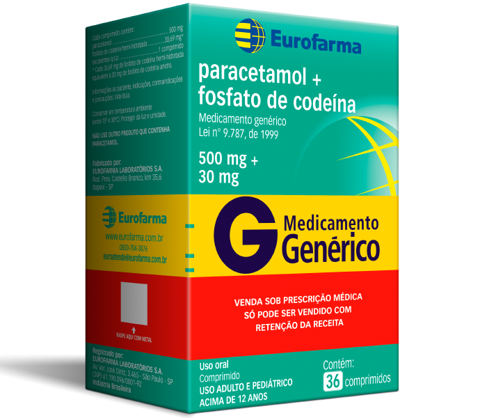 PARACETAMOL + FOSFATO DE CODEÍNA