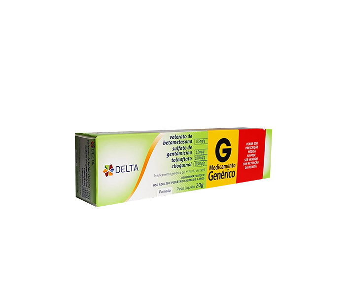 VALERATO DE BETAMETASONA + SULFATO DE GENTAMICINA + TOLNAFTATO + CLIOQUINOL