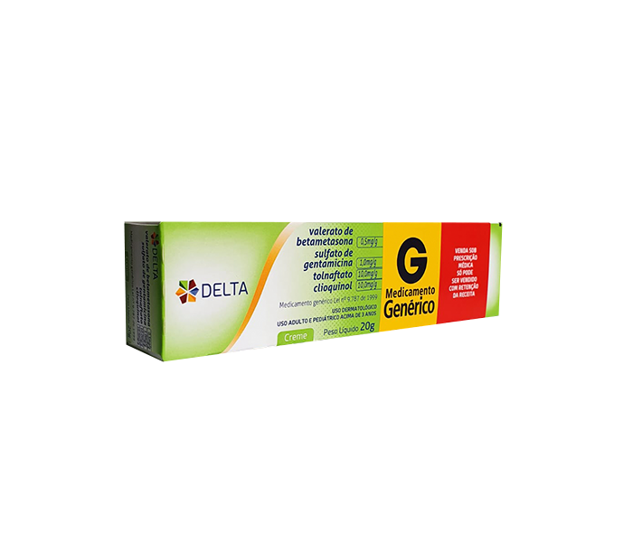 VALERATO DE BETAMETASONA + SULFATO DE GENTAMICINA + TOLNAFTATO + CLIOQUINOL
