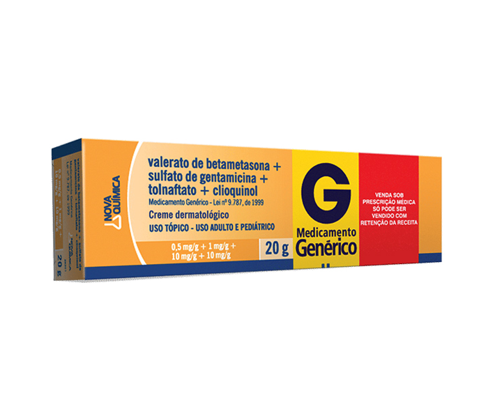 VALERATO DE BETAMETASONA + SULFATO DE GENTAMICINA + TOLNAFTATO + CLIOQUINOL