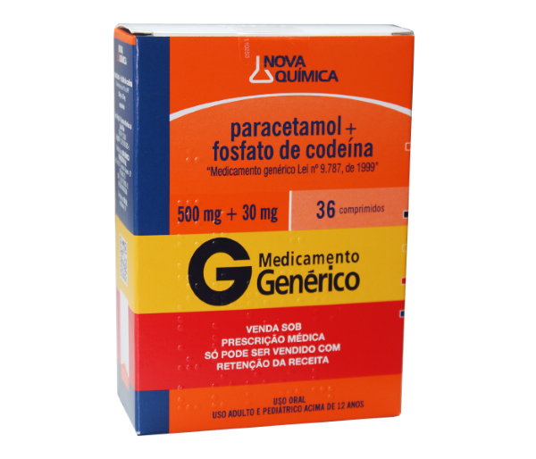 PARACETAMOL + FOSFATO DE CODEÍNA