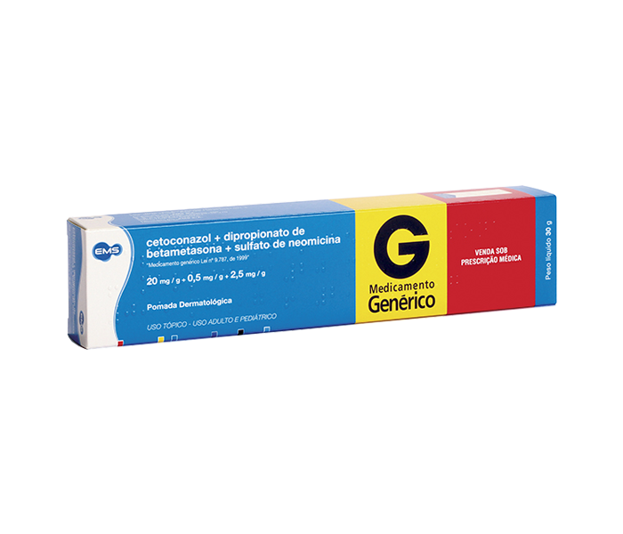 CETOCONAZOL + DIPROPIONATO DE BETAMETASONA + SULFATO DE NEOMICINA