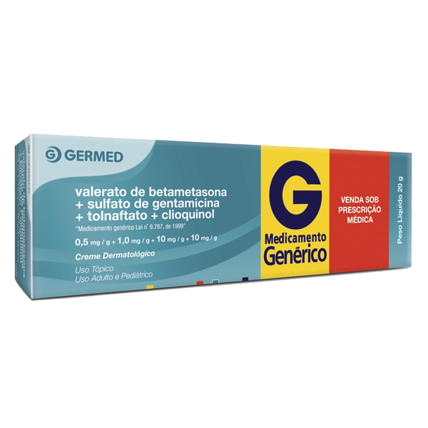VALERATO DE BETAMETASONA + SULFATO DE GENTAMICINA + TOLNAFTATO + CLIOQUINOL