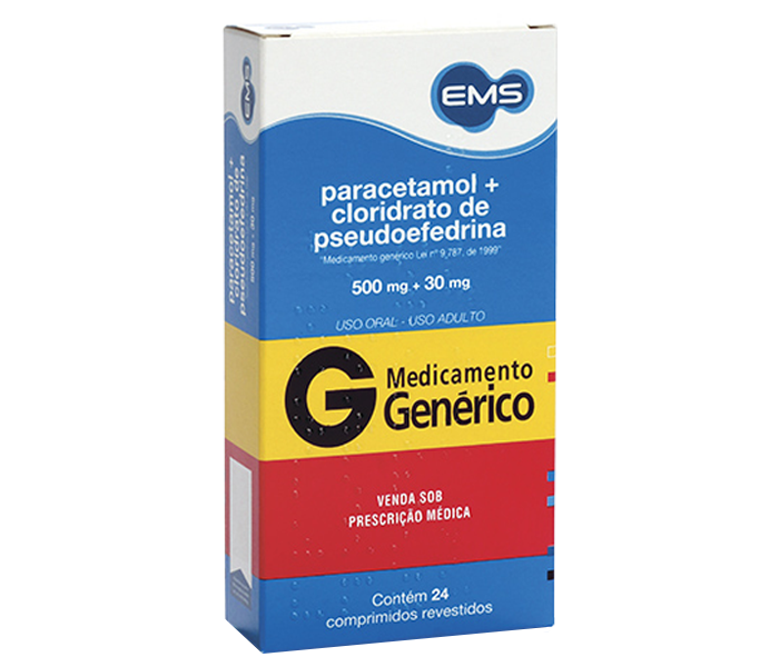 PARACETAMOL + CLORIDRATO DE PSEUDOEFEDRINA