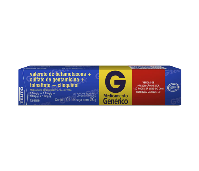 VALERATO DE BETAMETASONA + SULFATO DE GENTAMICINA + TOLNAFTATO + CLIOQUINOL