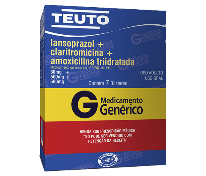 LANSOPRAZOL + CLARITROMICINA + AMOXICILINA