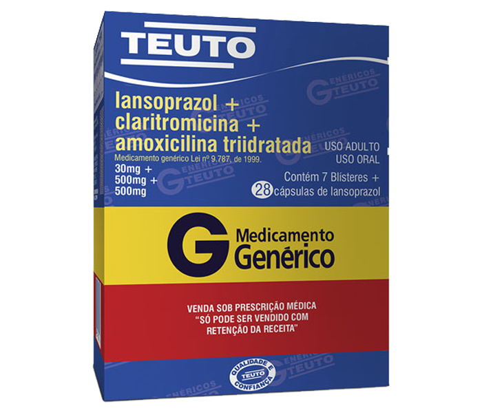 LANSOPRAZOL + CLARITROMICINA + AMOXICILINA