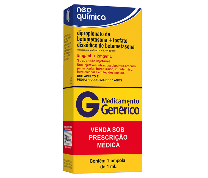 DIPROPIONATO DE BETAMETASONA + FOSFATO DISSÓDICO DE BETAMETASONA