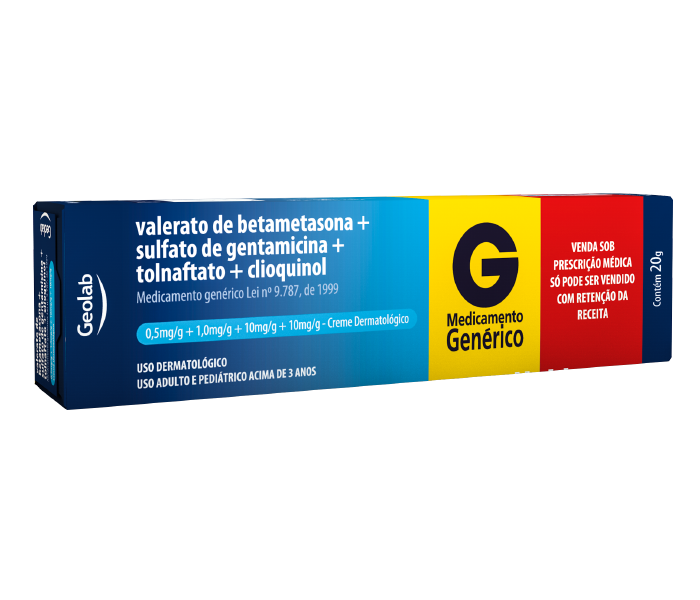 VALERATO DE BETAMETASONA + SULFATO DE GENTAMICINA + TOLNAFTATO + CLIOQUINOL